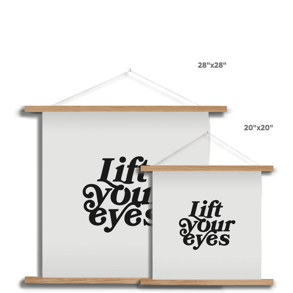 "Lift Your Eyes" Wall Hanger Print