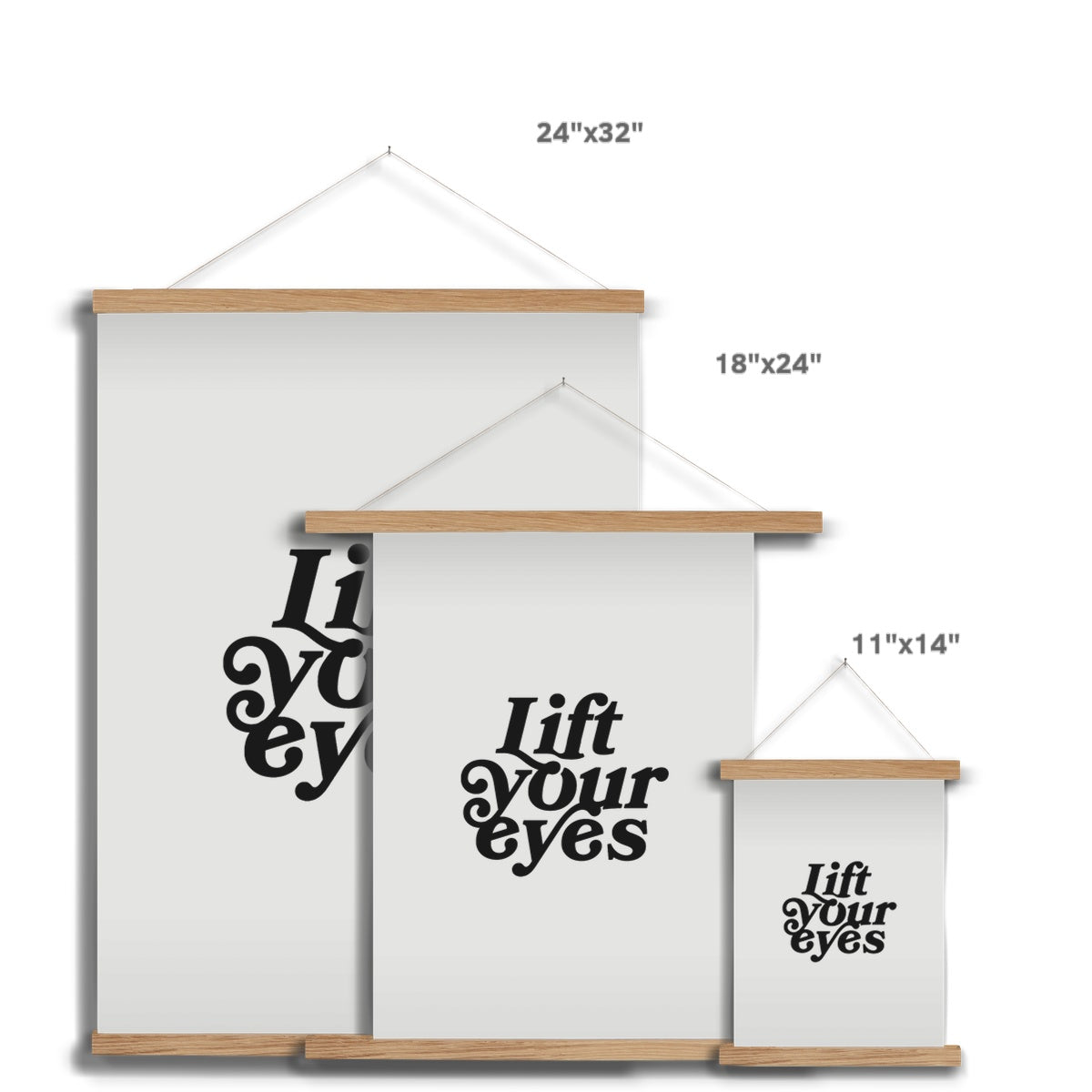 "Lift Your Eyes" Wall Hanger Print