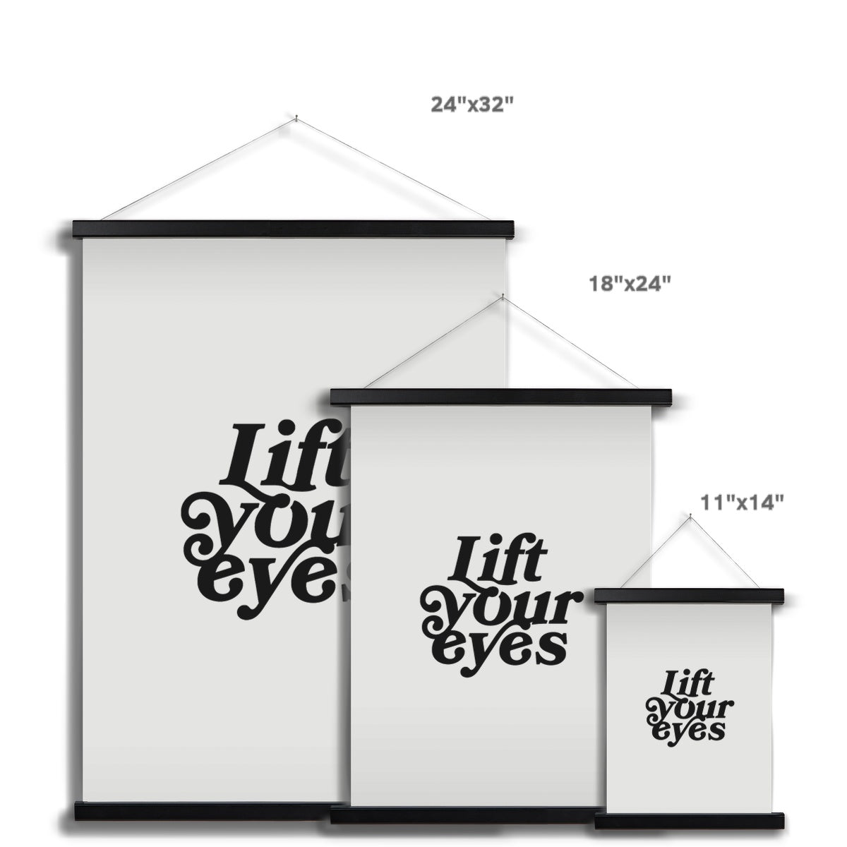 "Lift Your Eyes" Wall Hanger Print