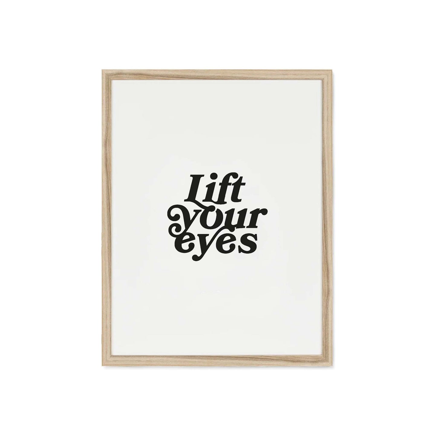 "Lift Your Eyes" Framed Print