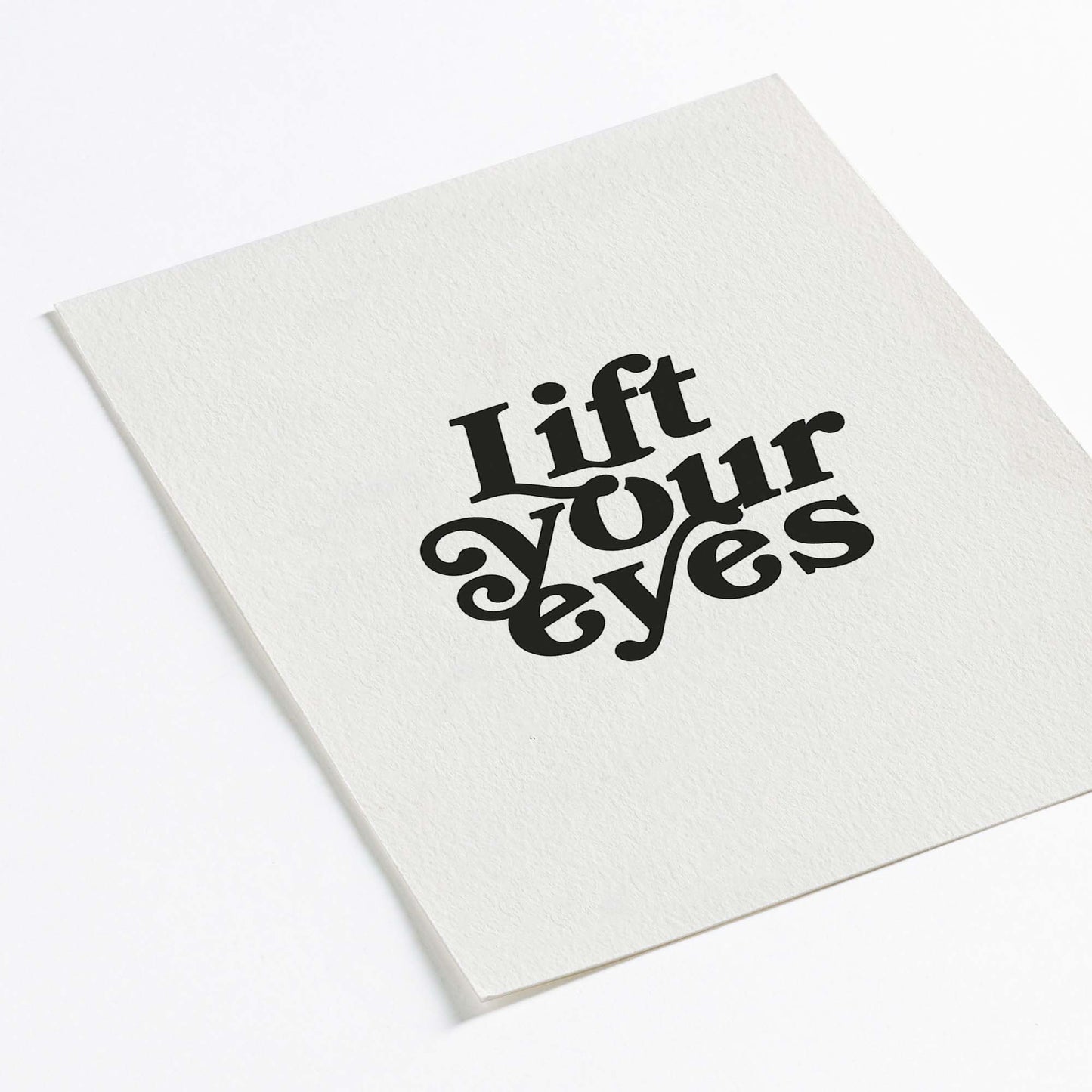 "Lift Your Eyes" Textured Art Print