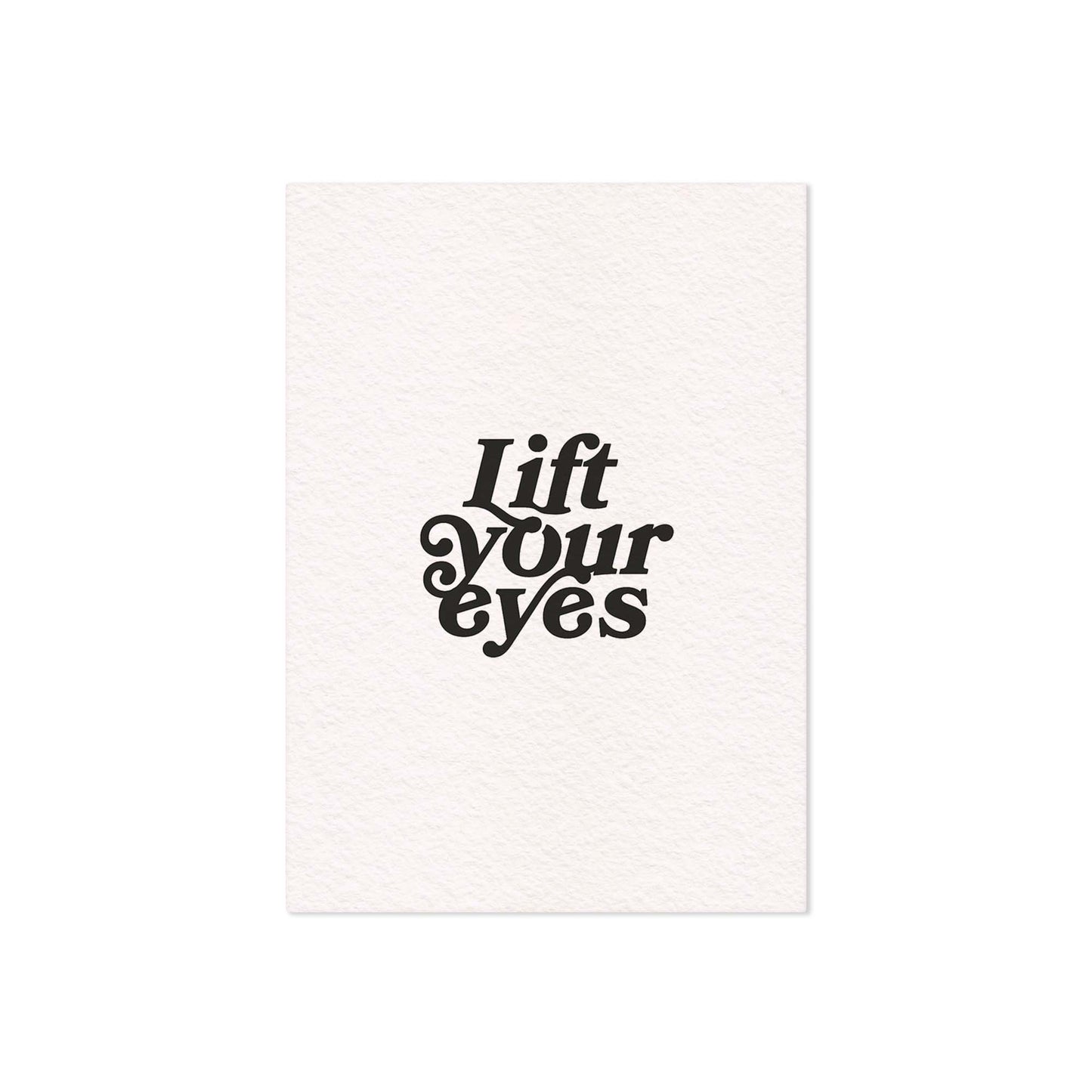 "Lift Your Eyes" Textured Art Print